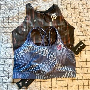 TWO size large Peloton bras
